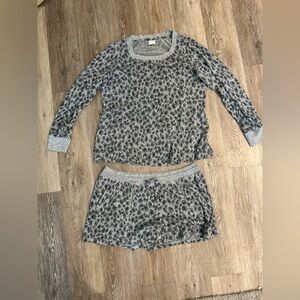 Soma Gray Animal Print Lounge Set